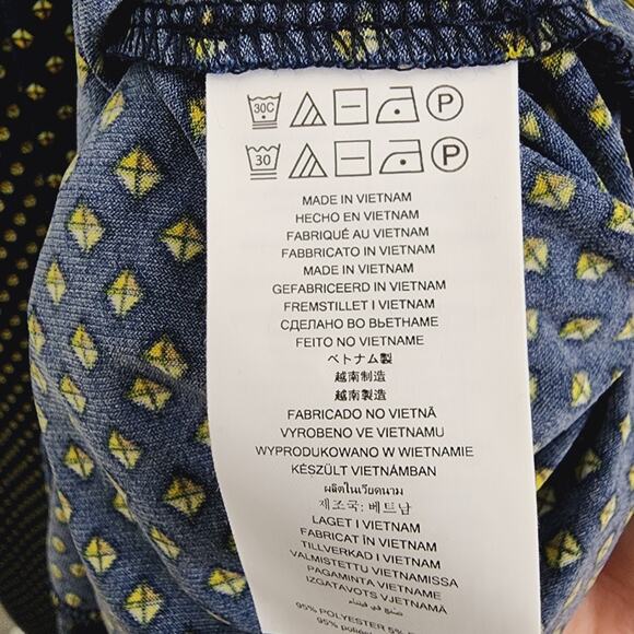 MICHAEL Michael Kors Navy Blue Dot Print Side-Tie Wide-Leg Jumpsuit Plus 2X NWT - Picture 10 of 13